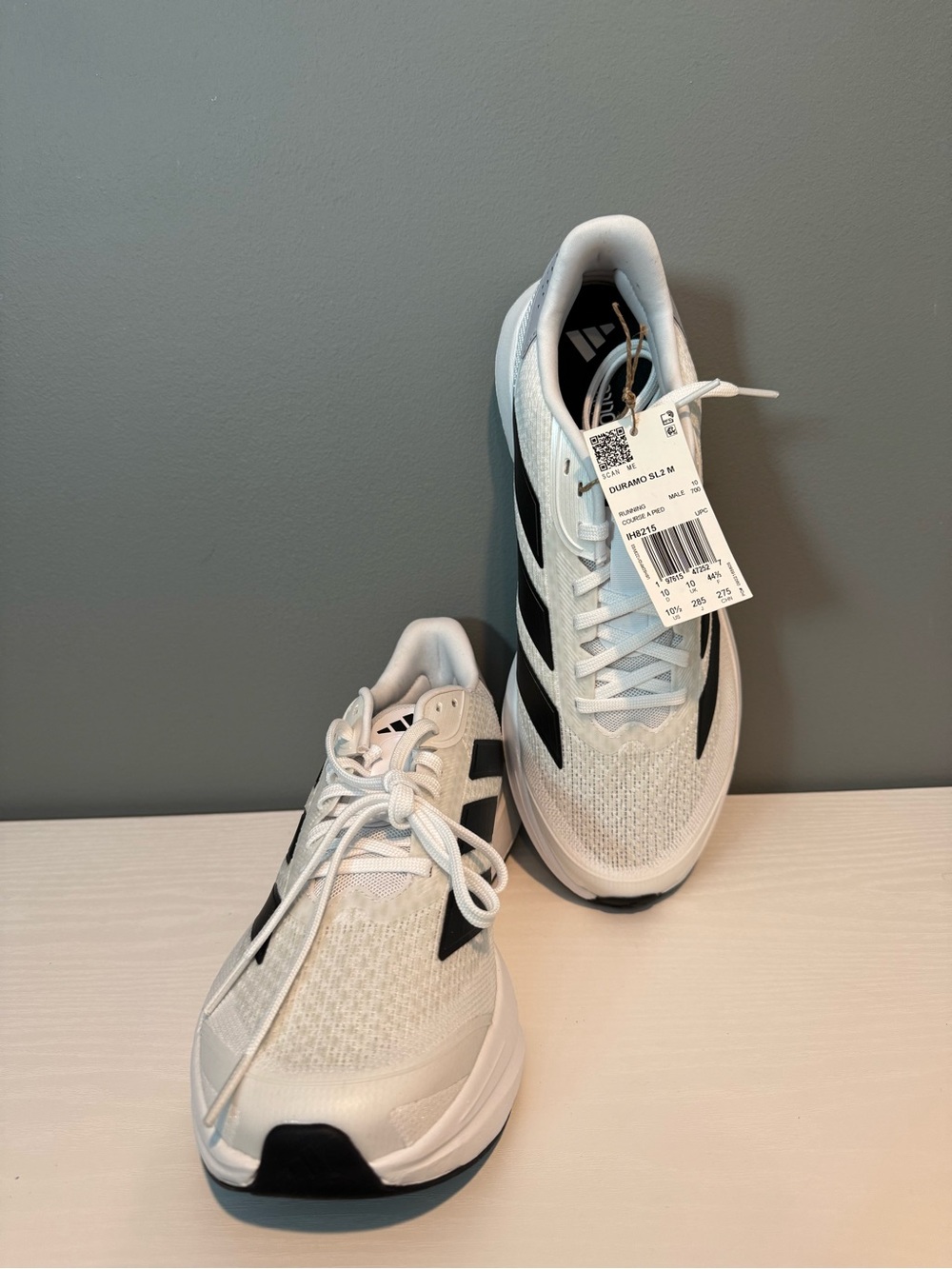 adidas Duramo SL2 M White and Black Athletic Sneakers